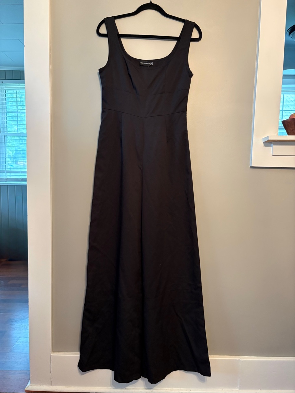 PrettyLittleThing Black Sleeveless Wide Leg Jumpsuit